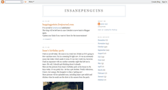 Desktop Screenshot of insanepenguins.blogspot.com