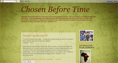 Desktop Screenshot of chosenbeforetime.blogspot.com
