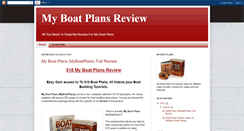 Desktop Screenshot of myboatplansreview-myboatplansreview.blogspot.com