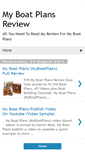 Mobile Screenshot of myboatplansreview-myboatplansreview.blogspot.com