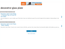 Tablet Screenshot of decorative-glass-plate.blogspot.com