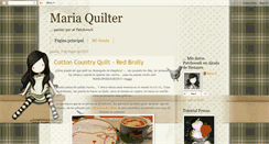 Desktop Screenshot of mariaquilter.blogspot.com