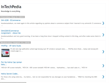Tablet Screenshot of intechpedia.blogspot.com