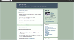 Desktop Screenshot of cybersonic.blogspot.com