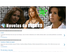 Tablet Screenshot of novelasrecord.blogspot.com