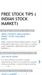 Mobile Screenshot of freestocktipsindianmrkt.blogspot.com