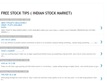 Tablet Screenshot of freestocktipsindianmrkt.blogspot.com