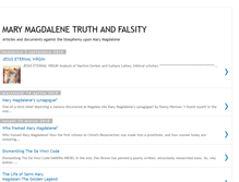 Tablet Screenshot of marymagdalenetruthandfalsity.blogspot.com