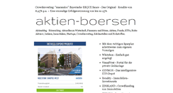 Desktop Screenshot of aktien-boersen.blogspot.com