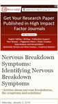 Mobile Screenshot of nervous-breakdown-symptoms.blogspot.com