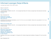 Tablet Screenshot of lowongandeta.blogspot.com