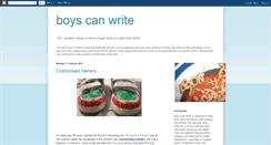 Desktop Screenshot of boys-can-write.blogspot.com
