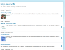 Tablet Screenshot of boys-can-write.blogspot.com