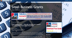 Desktop Screenshot of e-smallbusinessgrants.blogspot.com
