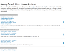 Tablet Screenshot of lenoxmoneysmartkids.blogspot.com