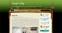 Desktop Screenshot of gergo-vilag.blogspot.com