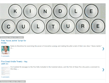 Tablet Screenshot of kindleculture.blogspot.com