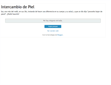 Tablet Screenshot of intercambiodepiel.blogspot.com
