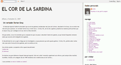 Desktop Screenshot of elcordelasardina.blogspot.com