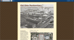 Desktop Screenshot of oldohiostatepenitentiary.blogspot.com