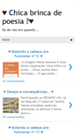 Mobile Screenshot of chicabrincadepoesia.blogspot.com