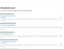 Tablet Screenshot of dividendlover.blogspot.com