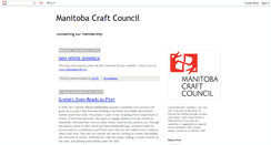 Desktop Screenshot of manitobacraftcouncil.blogspot.com