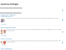 Tablet Screenshot of nosotras-biologia.blogspot.com