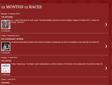 Tablet Screenshot of 12months12races.blogspot.com
