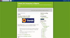 Desktop Screenshot of latestjoboffers.blogspot.com