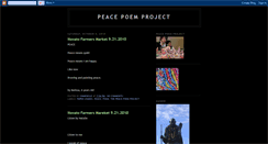 Desktop Screenshot of peacepoemproject.blogspot.com