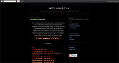 Desktop Screenshot of mp3-anarchy.blogspot.com