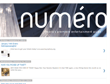 Tablet Screenshot of numeromagazineblog.blogspot.com