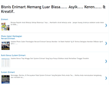 Tablet Screenshot of bisnis-enimart.blogspot.com