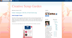 Desktop Screenshot of creativescrapgarden.blogspot.com