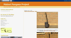 Desktop Screenshot of malawipangeaproject.blogspot.com