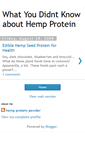 Mobile Screenshot of hempproteinpowde98.blogspot.com