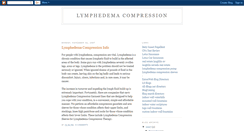 Desktop Screenshot of lymphedema-compression.blogspot.com