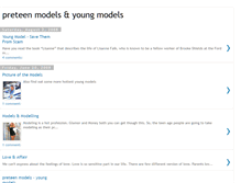 Tablet Screenshot of preteen-models-young-models.blogspot.com