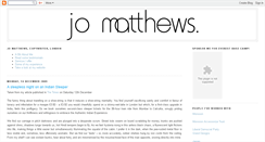 Desktop Screenshot of jomatthews.blogspot.com