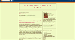 Desktop Screenshot of mycrazylittlemixedupworld.blogspot.com