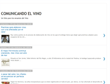 Tablet Screenshot of comunicandoelvino.blogspot.com