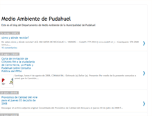 Tablet Screenshot of medioambientedepudahuel.blogspot.com