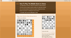 Desktop Screenshot of chessmiddlegamemastery.blogspot.com