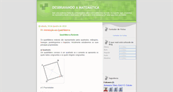 Desktop Screenshot of desbravandoamatematica.blogspot.com