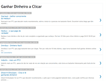 Tablet Screenshot of dinheiroaclicar.blogspot.com