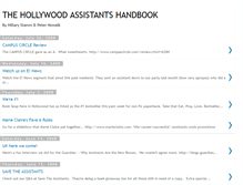 Tablet Screenshot of hollywoodassistantshandbook.blogspot.com