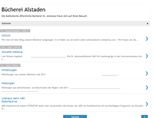 Tablet Screenshot of buecherei-alstaden.blogspot.com