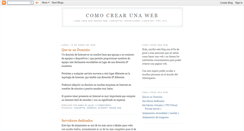 Desktop Screenshot of comocrearunaweb.blogspot.com