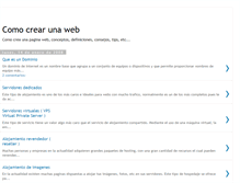 Tablet Screenshot of comocrearunaweb.blogspot.com